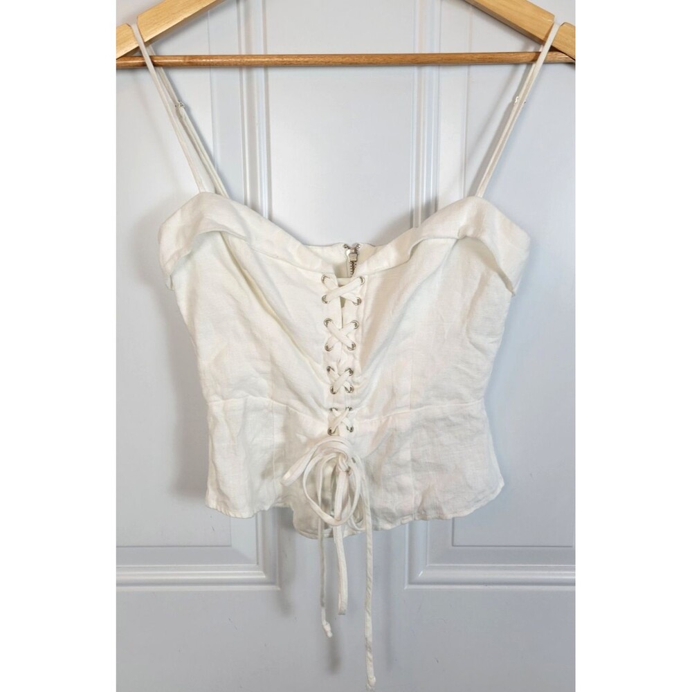 Reformation Lace Up Bustier Top Size 0